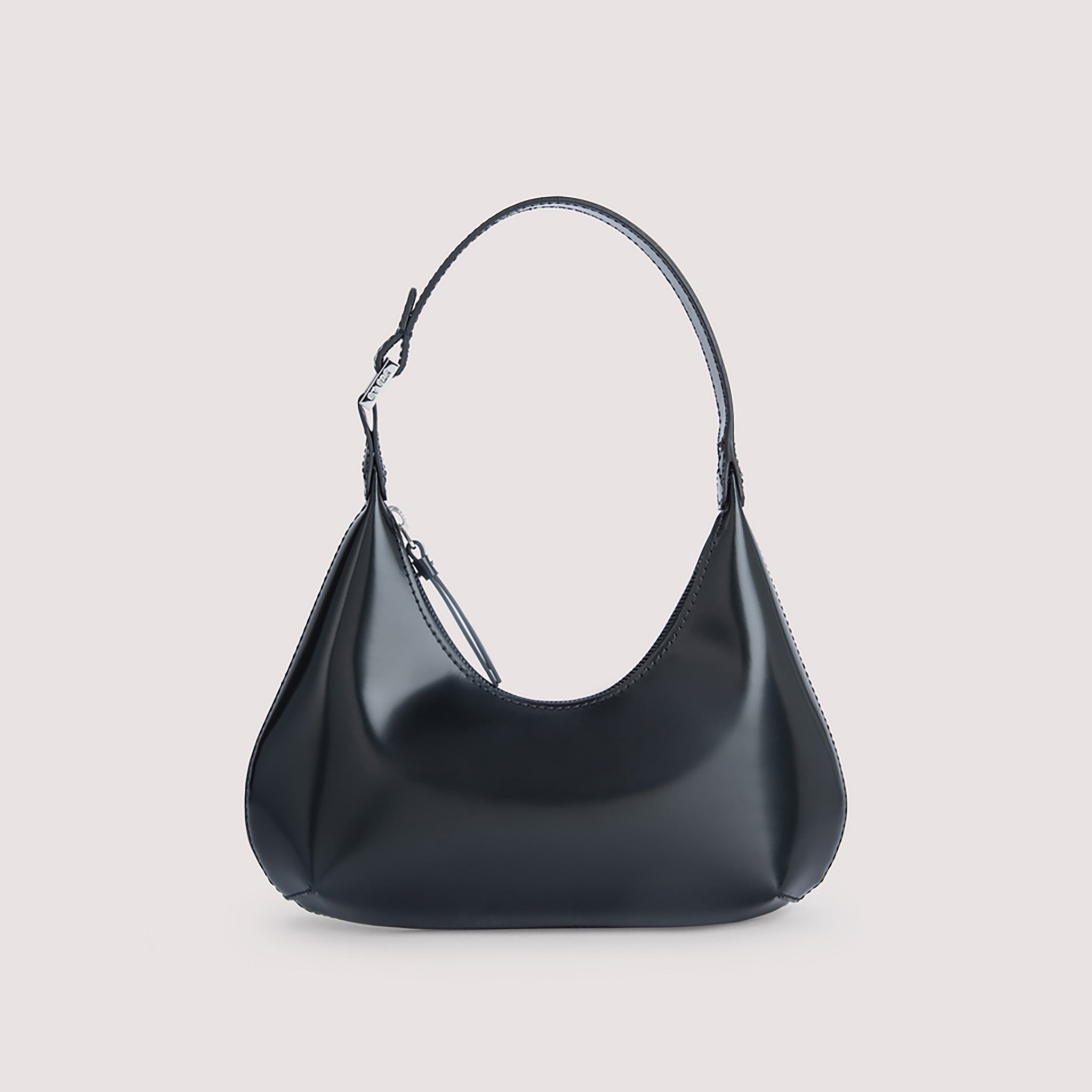 Front straight on photo of the Baby Amber Bag - Black.