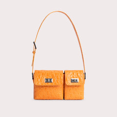 Front photo of the Baby Billy Bag - Orange.