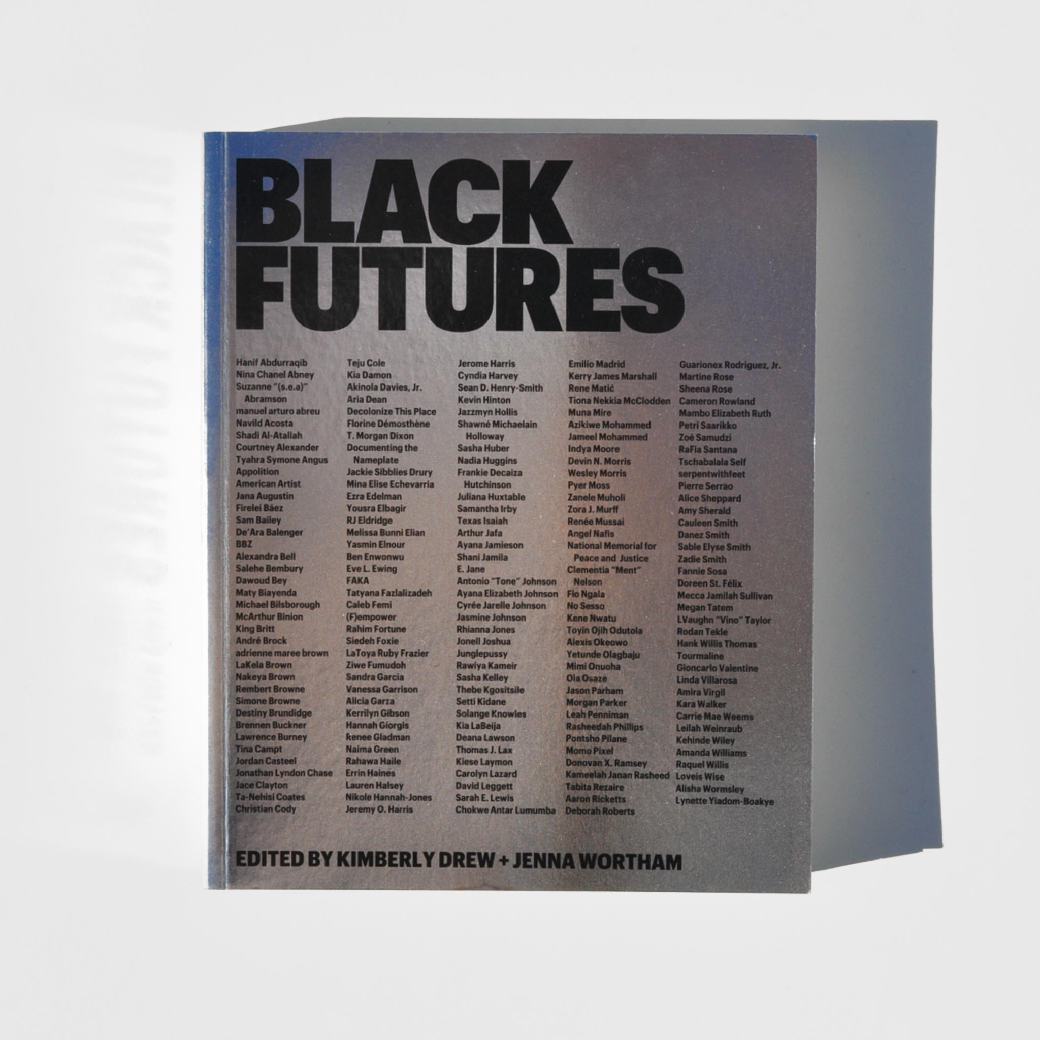 Flat image of black futures book.