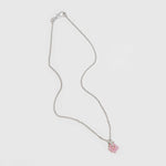 Close detail photo of the Exclusive Blown Glass Bead Chain - Lavender.