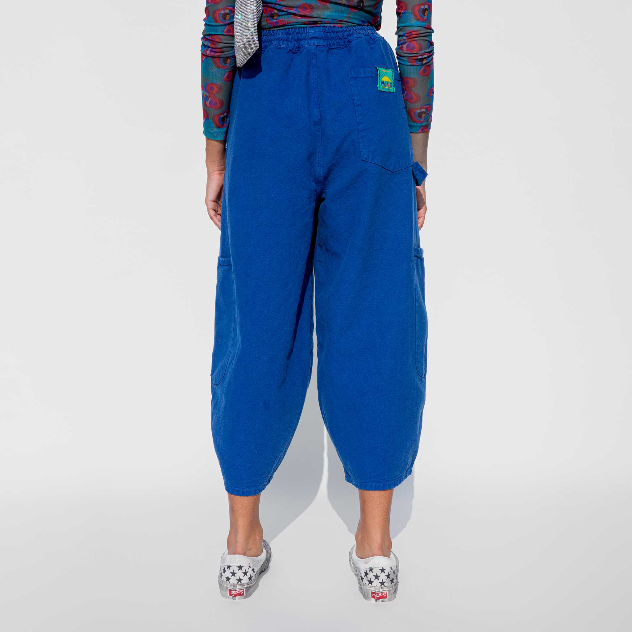 Back of Meals Chef pant in Blueberry.