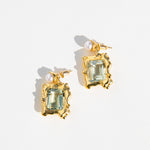 Flat photo of the Cornice Drop Earrings.