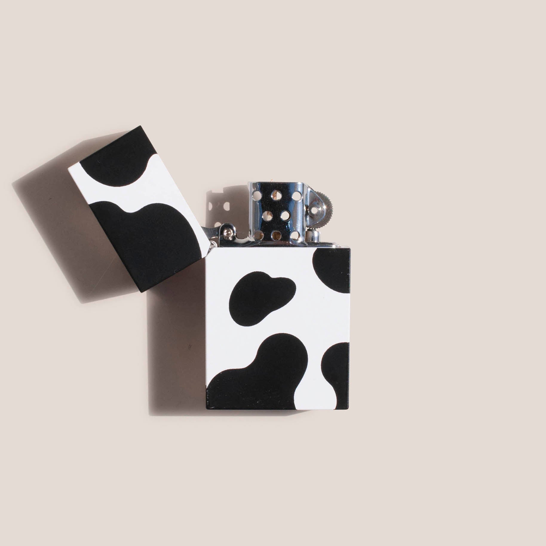 Tsubota Pearl - Cow Hard Edge Lighter - Black, available at LCD.