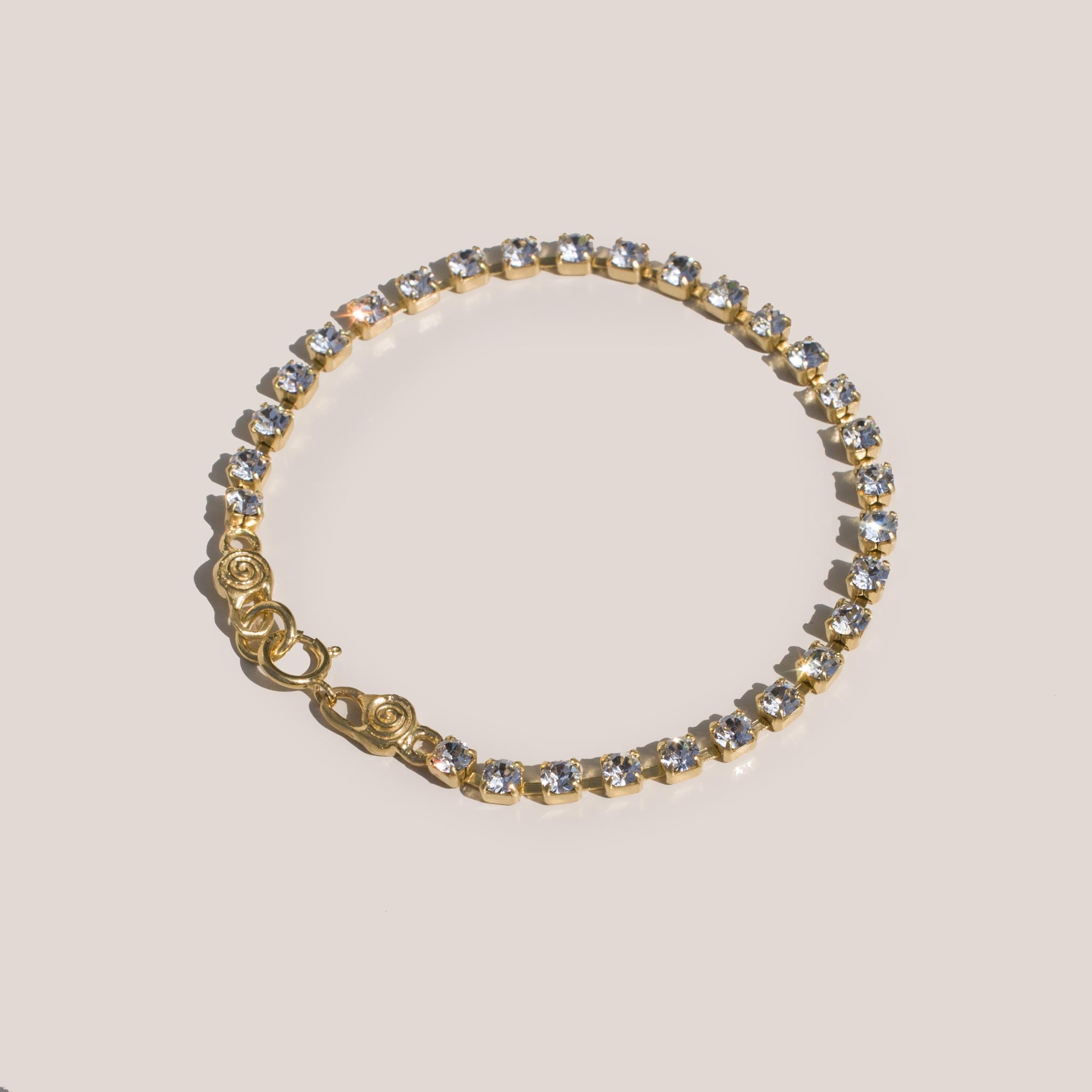 Mondo Mondo - Crystal Bracelet, angled view, available at LCD.