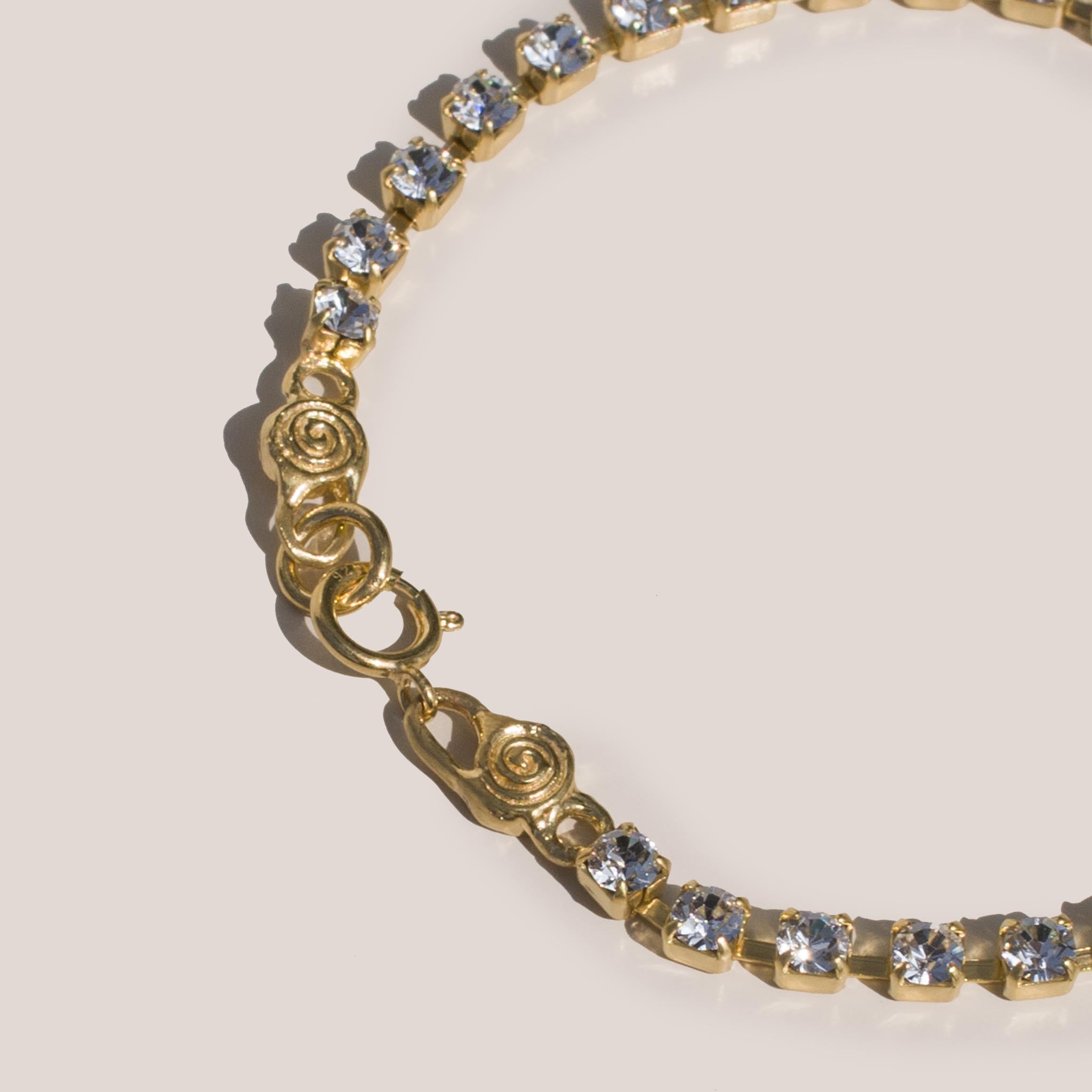 Mondo Mondo - Crystal Bracelet, detailed view of stones and closure, available at LCD.