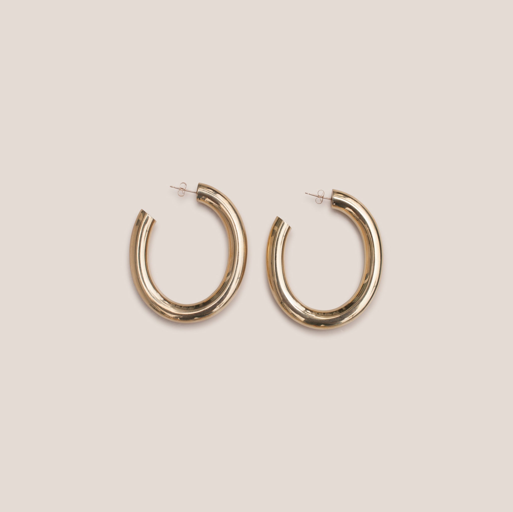 Laura Lombardi - Curve Earrings - flat view, available at LCD.
