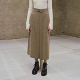 Double Knit Apron Skirt - Mushroom