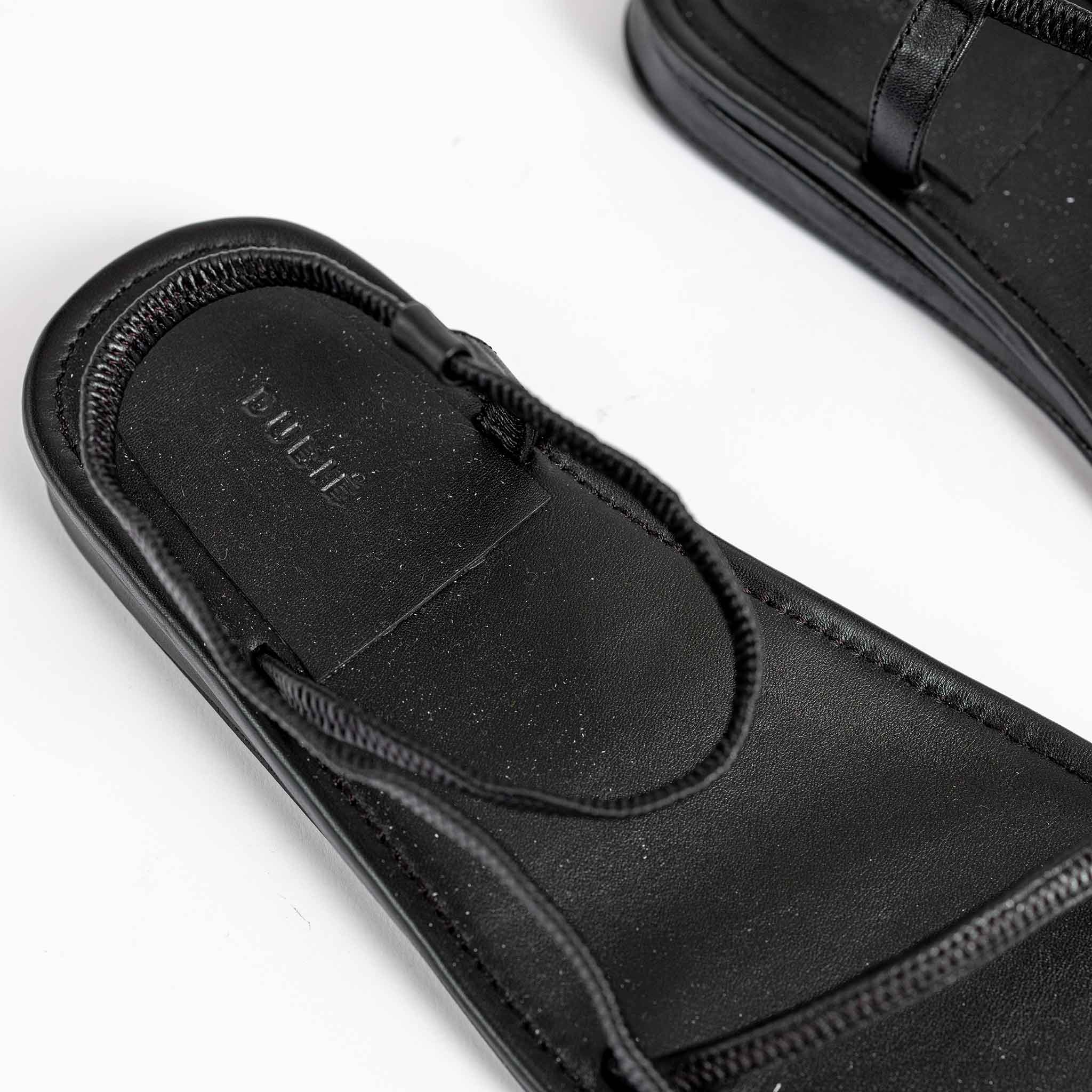 Close detial photo of the Desnudo New Flat - Black.