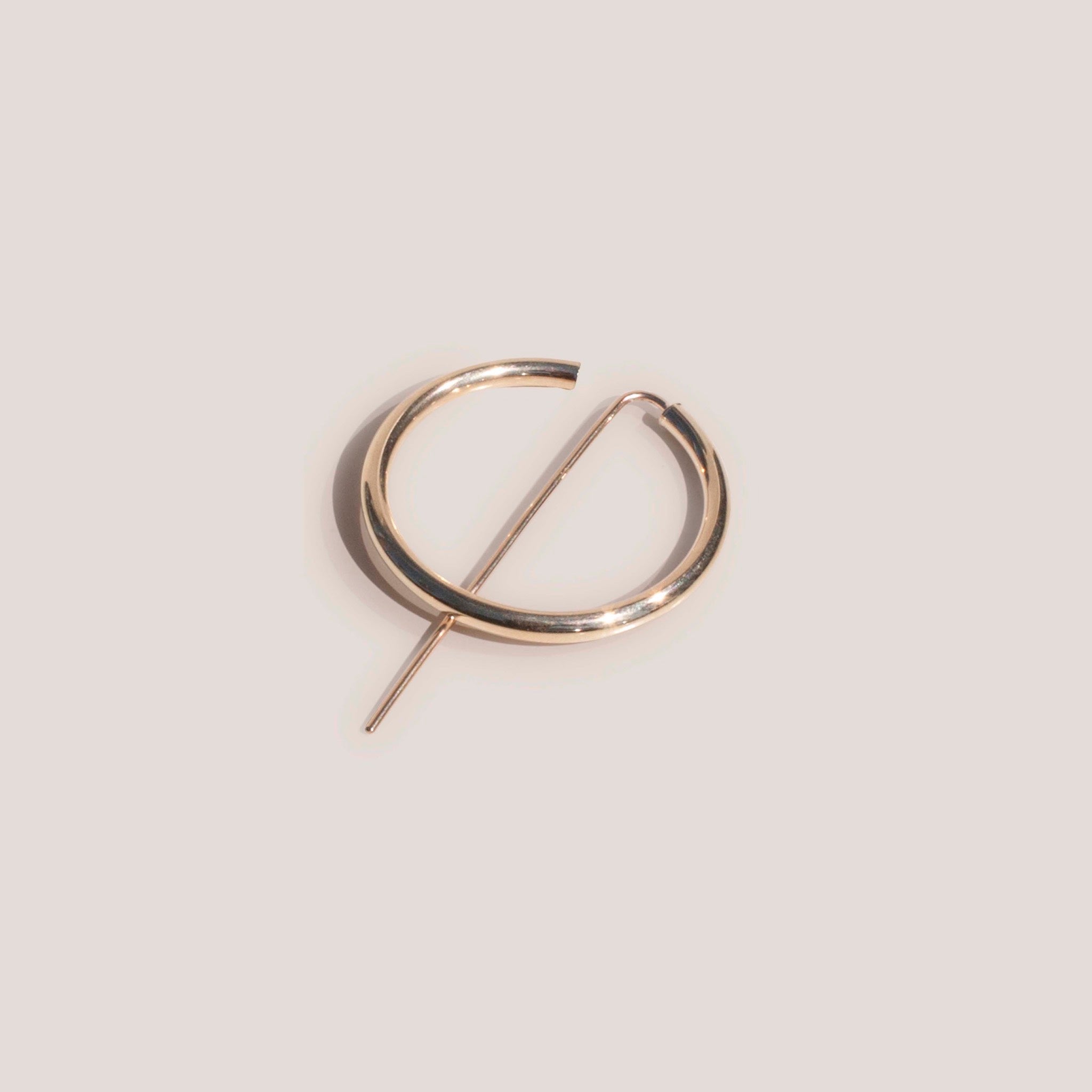 Jaclyn Moran Jewelry - Hoop & Post Earrings in Yellow Gold, available at LCD.