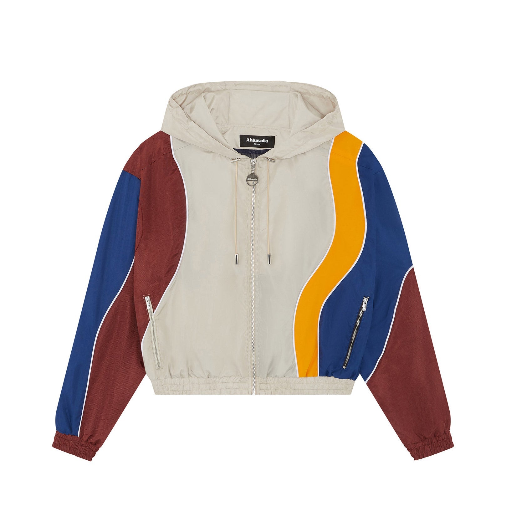 Flat photo of the Idi Track Top - Beige.