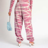 Juicy Tie Dye Unisex Velour Sweatpants - Pink