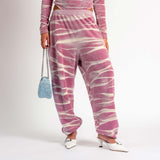 Juicy Tie Dye Unisex Velour Sweatpants - Pink