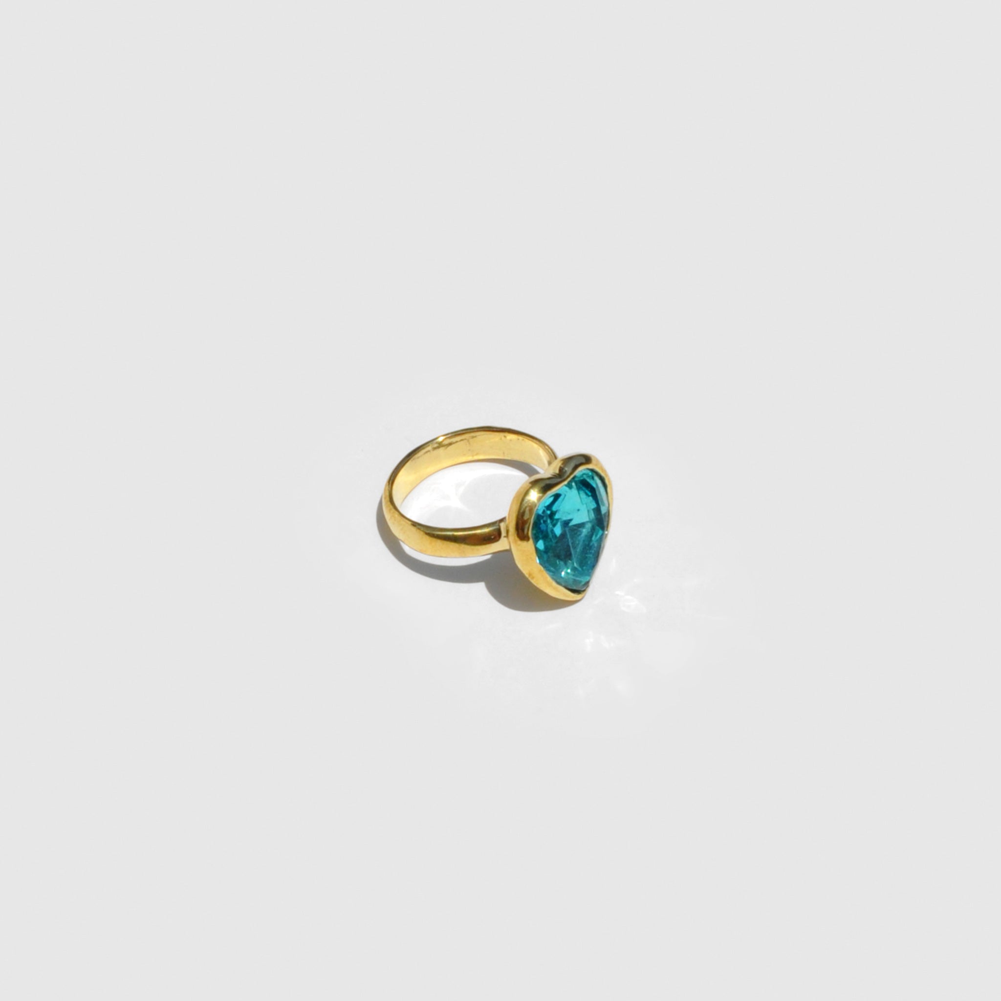 Mondo Mondo - Lovely Ring - Aqua, side view, available at LCD.