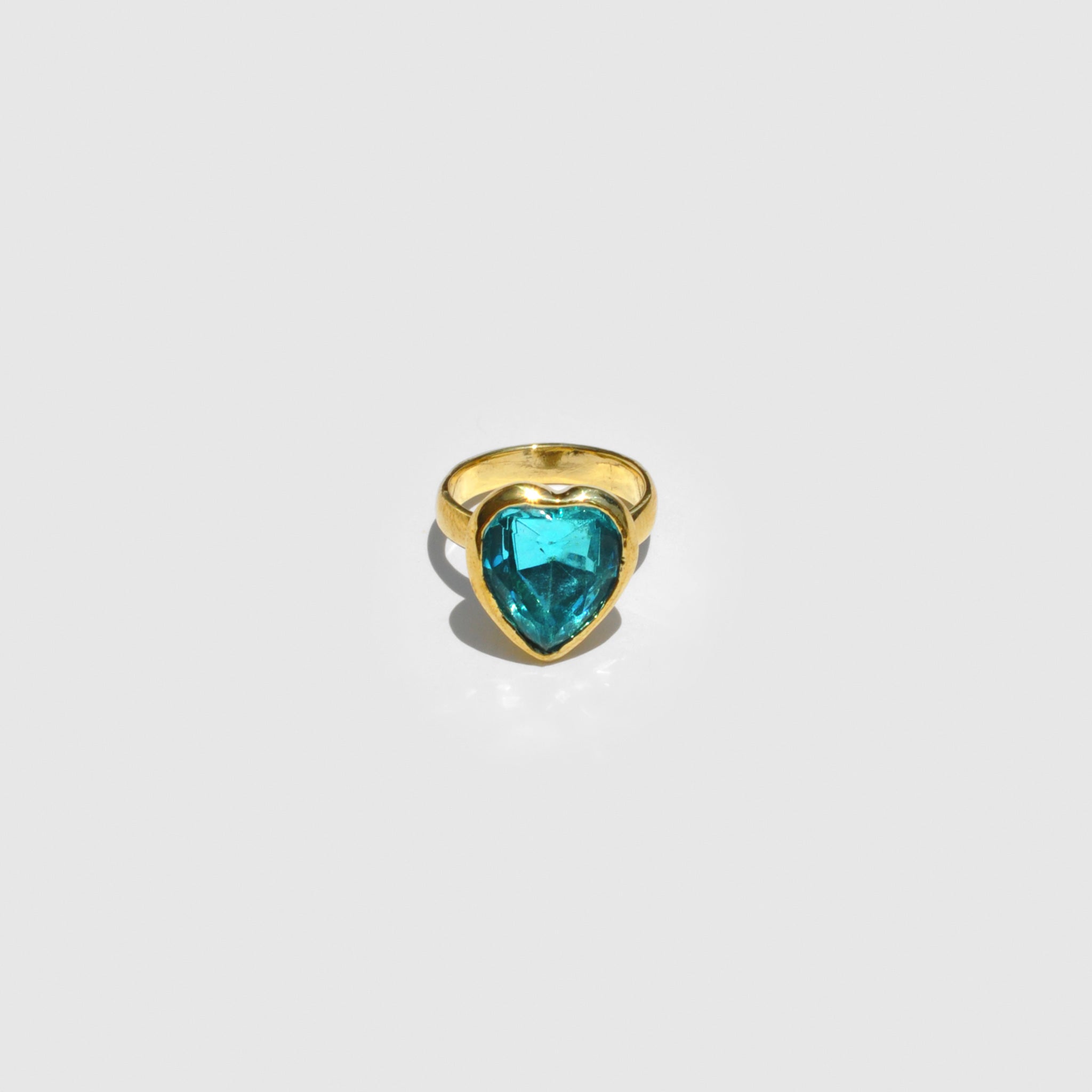 Mondo Mondo - Lovely Ring - Aqua, front view, available at LCD.