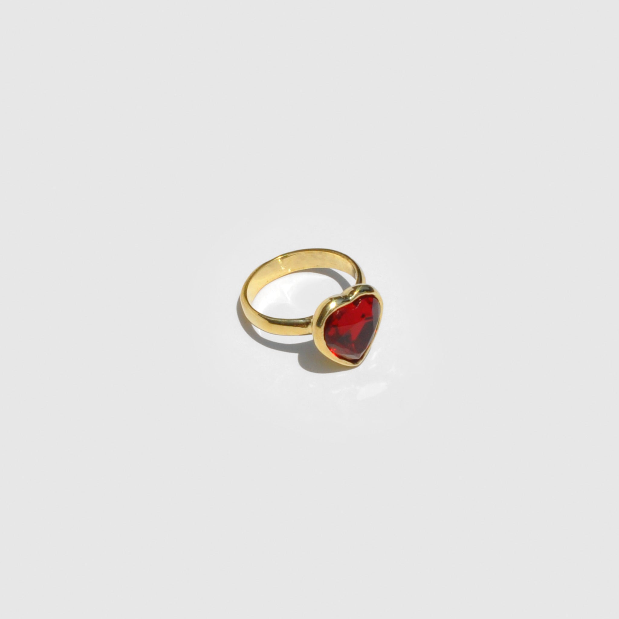 Mondo Mondo - Lovely Ring - Ruby, front view, available at LCD.