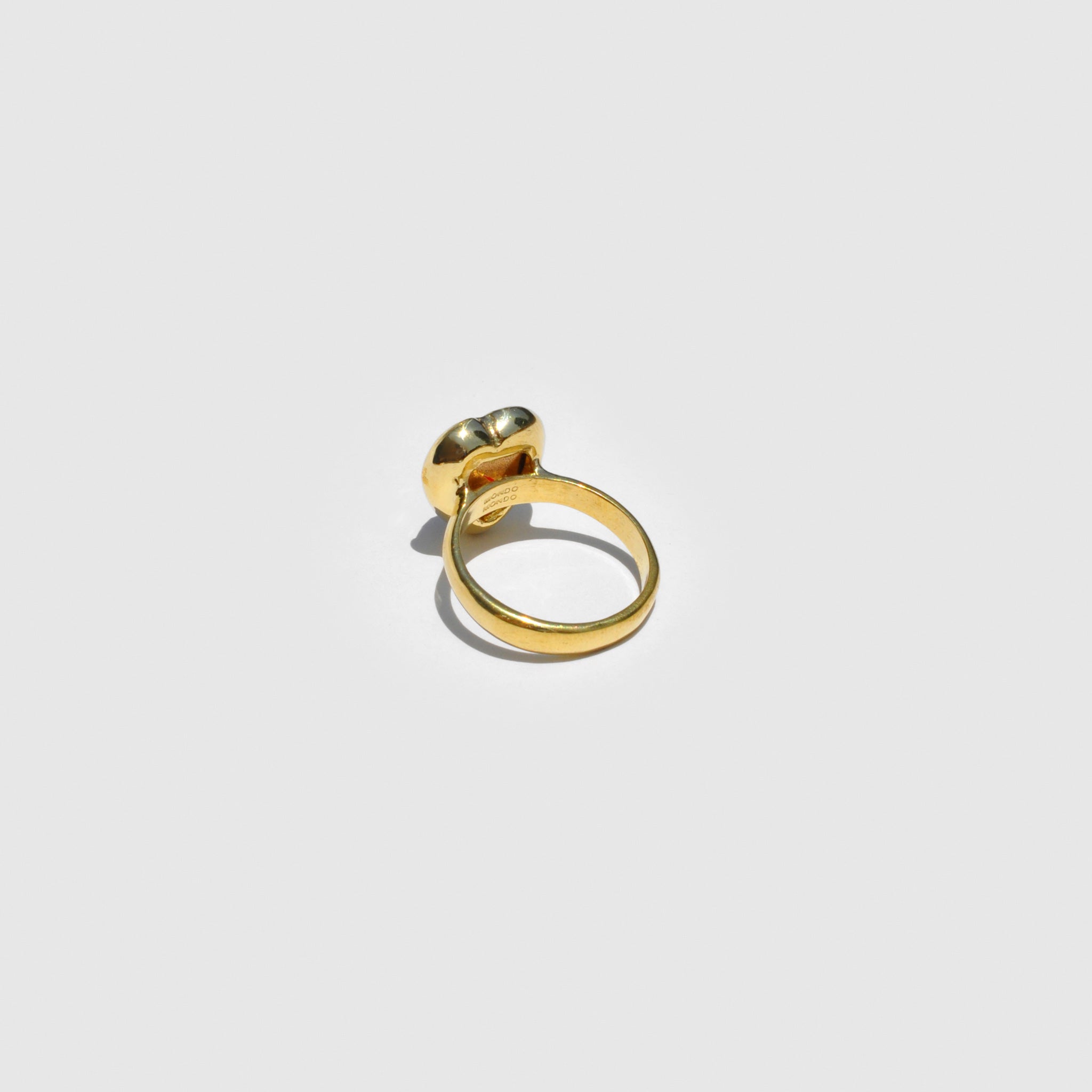 Mondo Mondo - Lovely Ring - Ruby, back view, available at LCD.