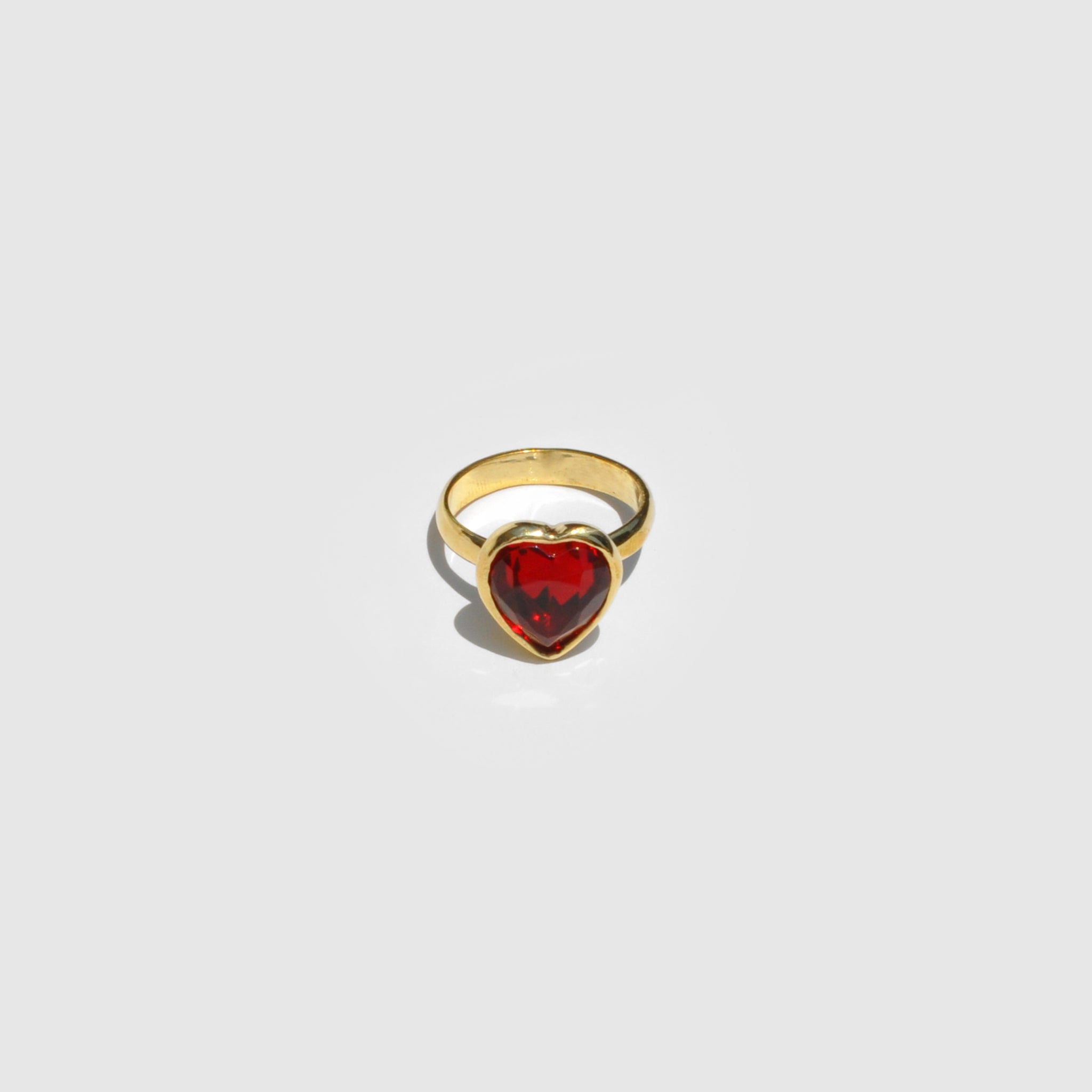 Mondo Mondo - Lovely Ring - Ruby, front view, available at LCD.