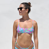 Close detail photo of the top of the Mariposa Bikini