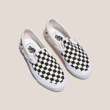 OG Classic Slip-On - Checkerboard, angled view available at LCD.