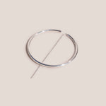 Jaclyn Moran Jewelry - Oversized Hoop & Post Earrings in Sterling Silver.