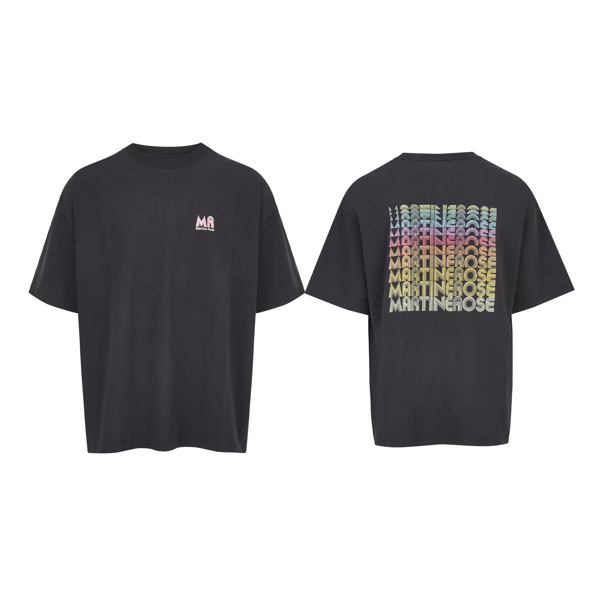 Flat photo of theOversized Tee - Black 70s Multi.