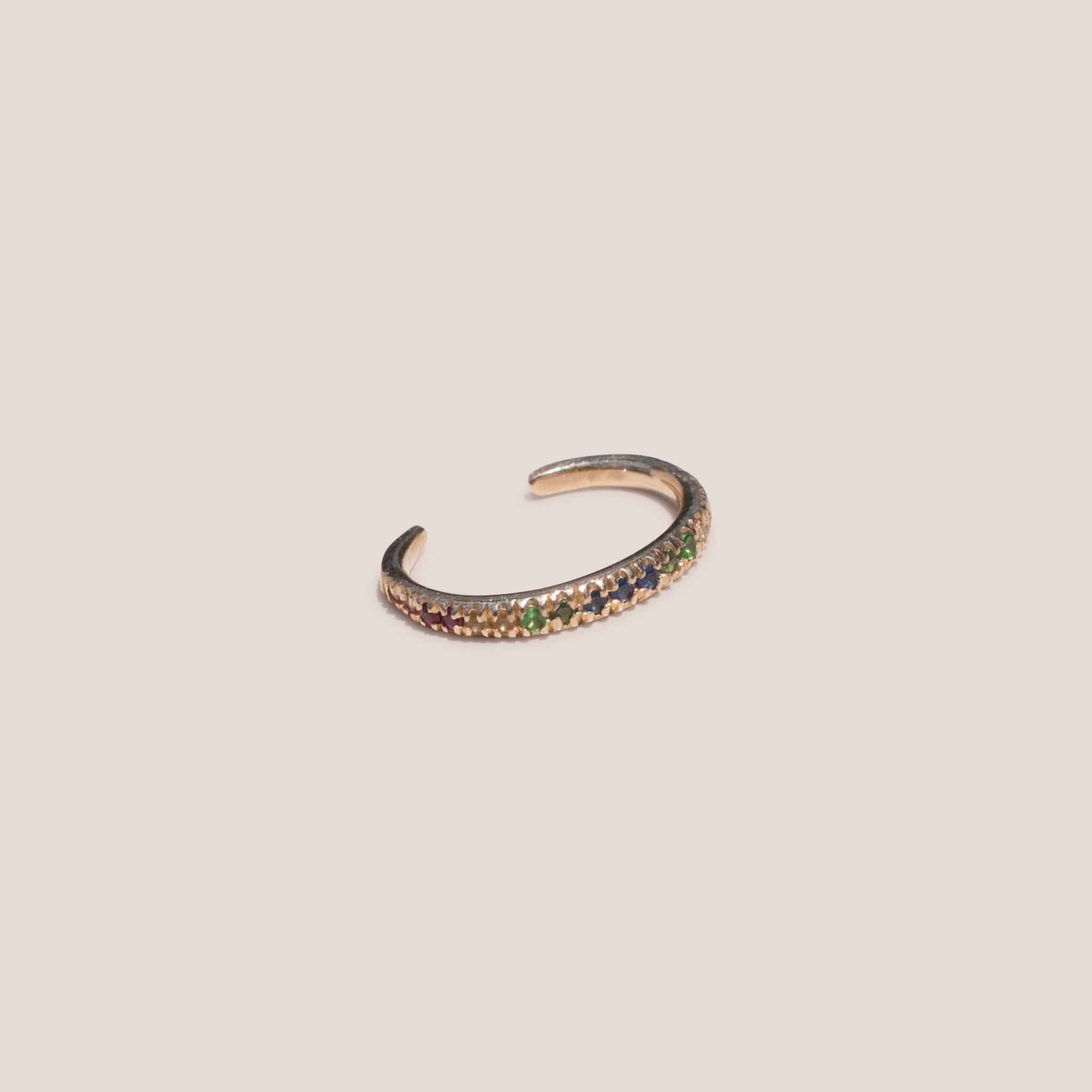 Gabriela Artigas - Pave Reloaded Ear Cuff - Rainbow, available at LCD
