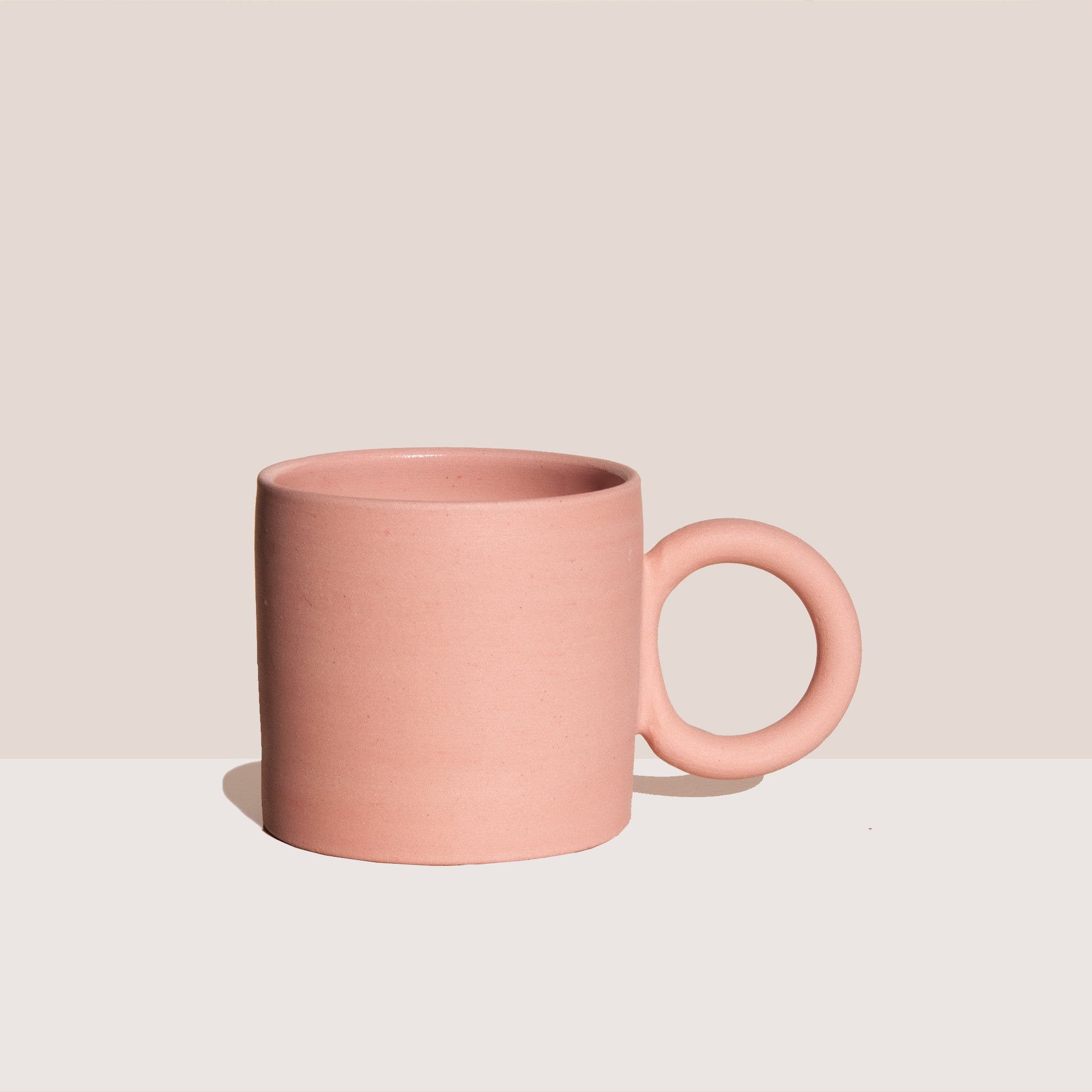 Ekua Ceramics - Circle Mug - Pink, available at LCD.