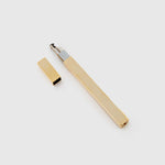 Tsubota Pearl - Gold Queue Stick Lighter with the cap removed.