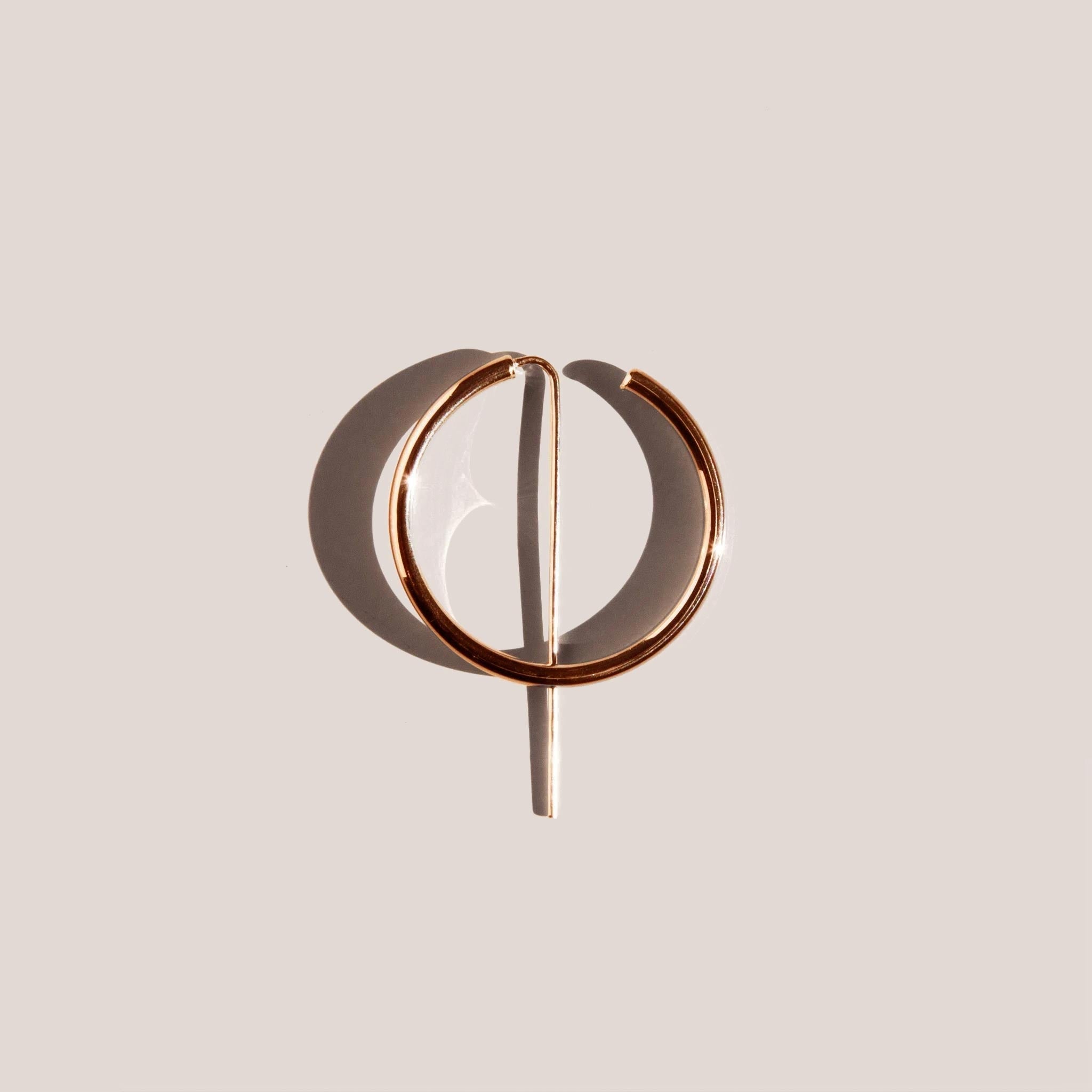 Jaclyn Moran Jewelry - Hoop & Post Earrings in Rose Gold, available at LCD.