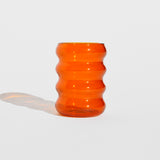 front shot of Ripple Cup - 6oz Amber