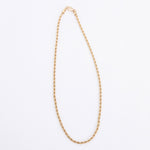 Close flat photo of the Rope Chain Necklace.