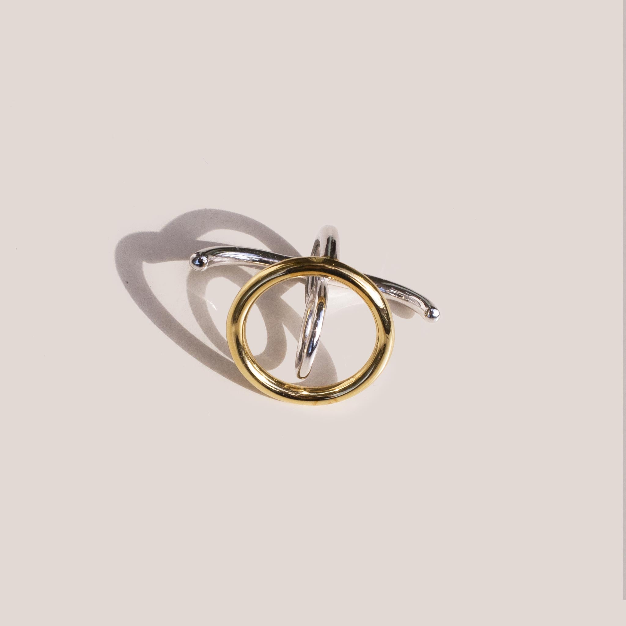Charlotte Chesnais - Saturn Ring - Yellow Vermeil and Sterling Silver.