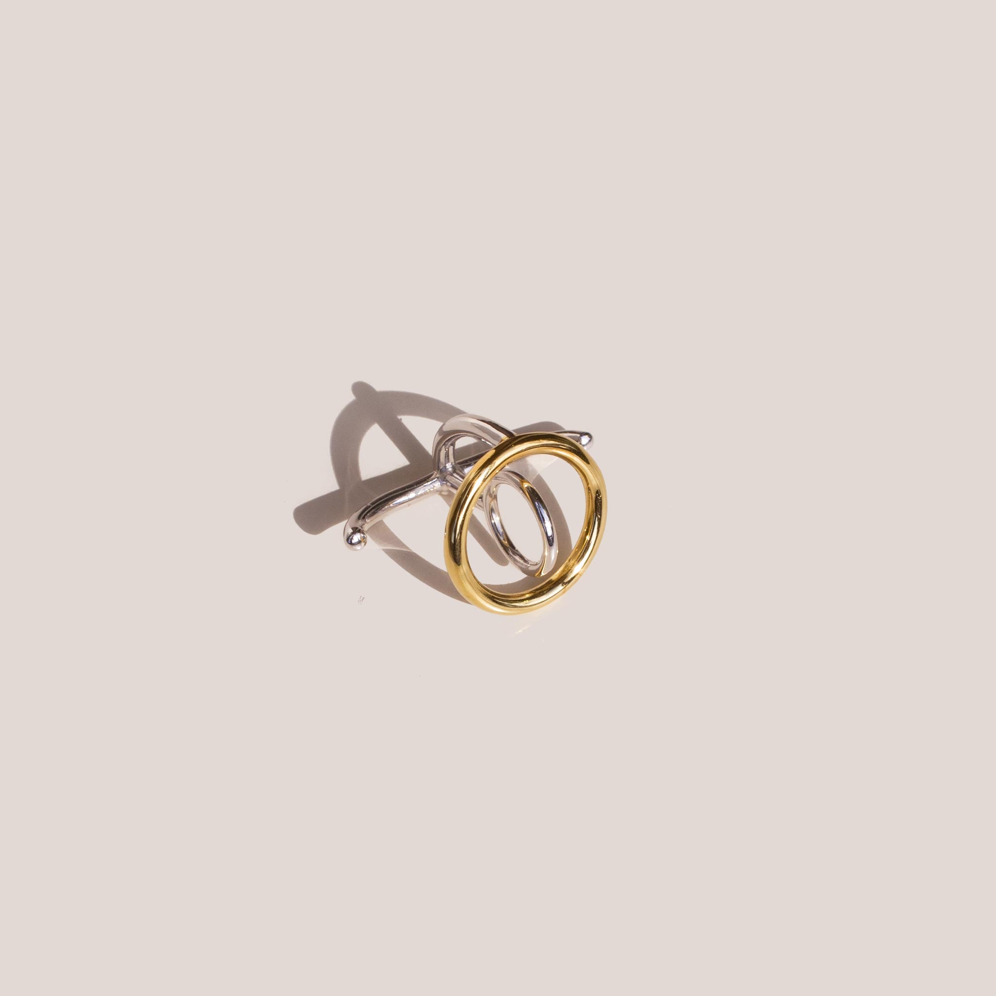 Charlotte Chesnais - Saturn Ring - Yellow Vermeil and Sterling Silver.