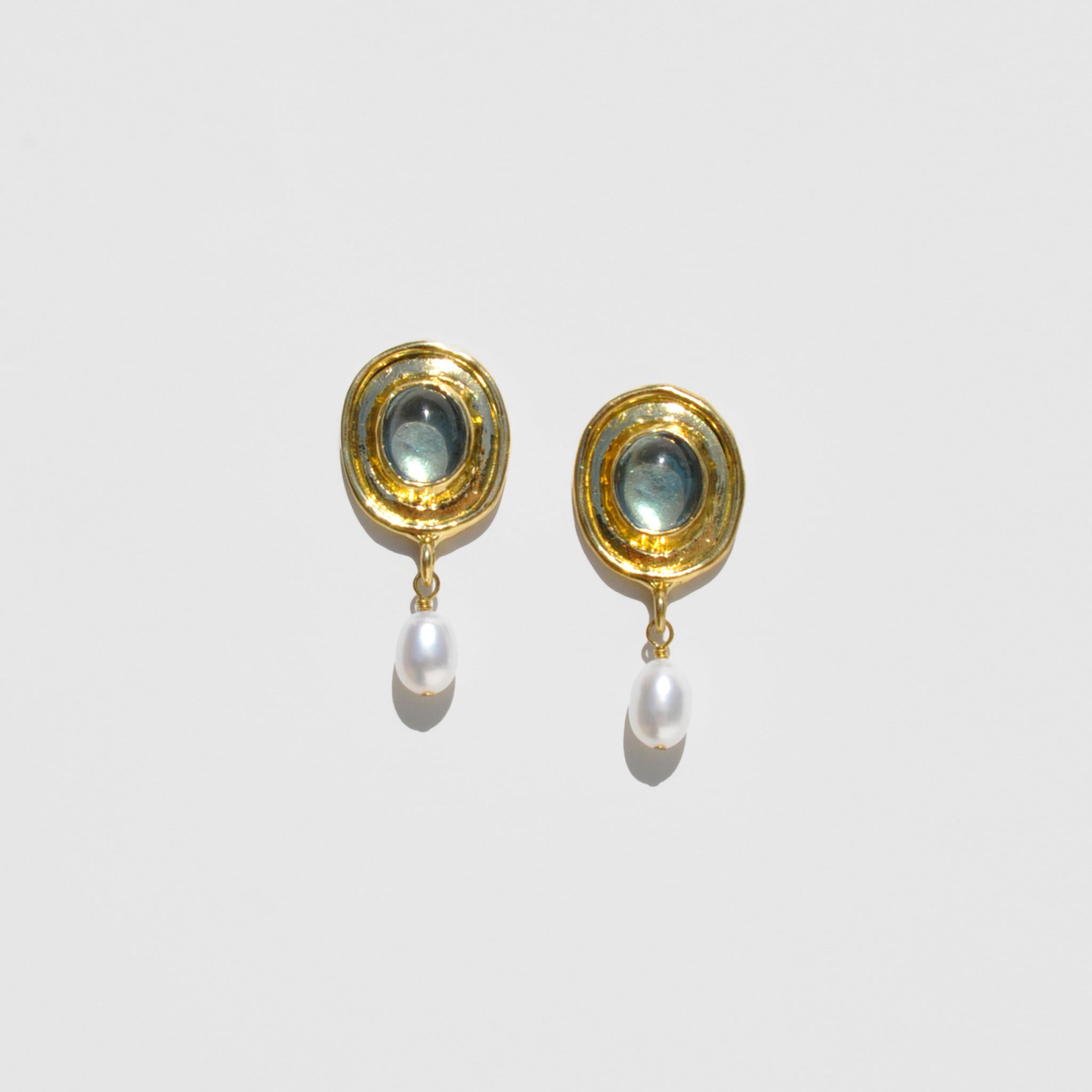 flat detail photo of Viva Earrings in Light Blue